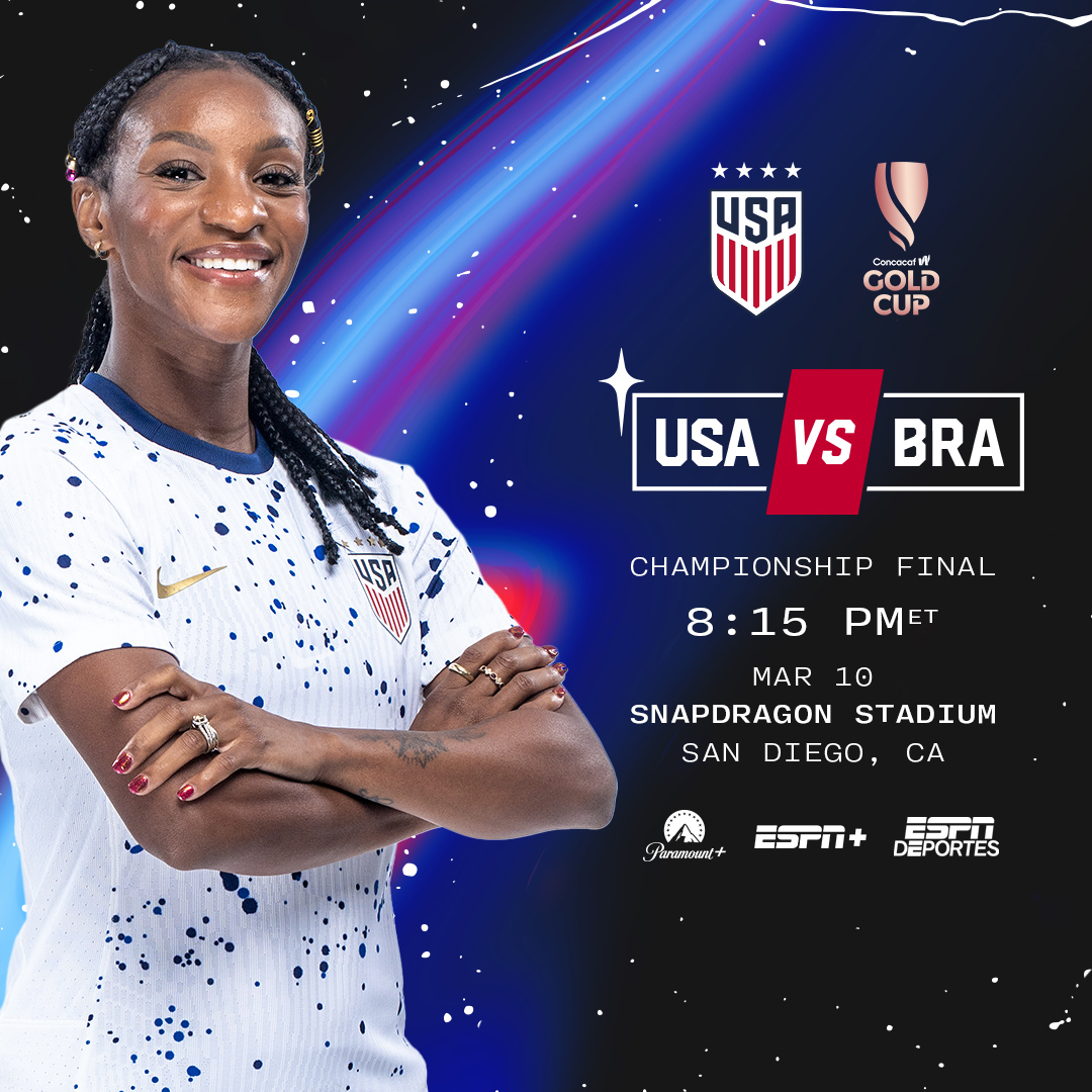 USWNT vs. Brazil - Live Score, Lineups & How to Watch and Stream, 2024  Concacaf W Gold Cup Final