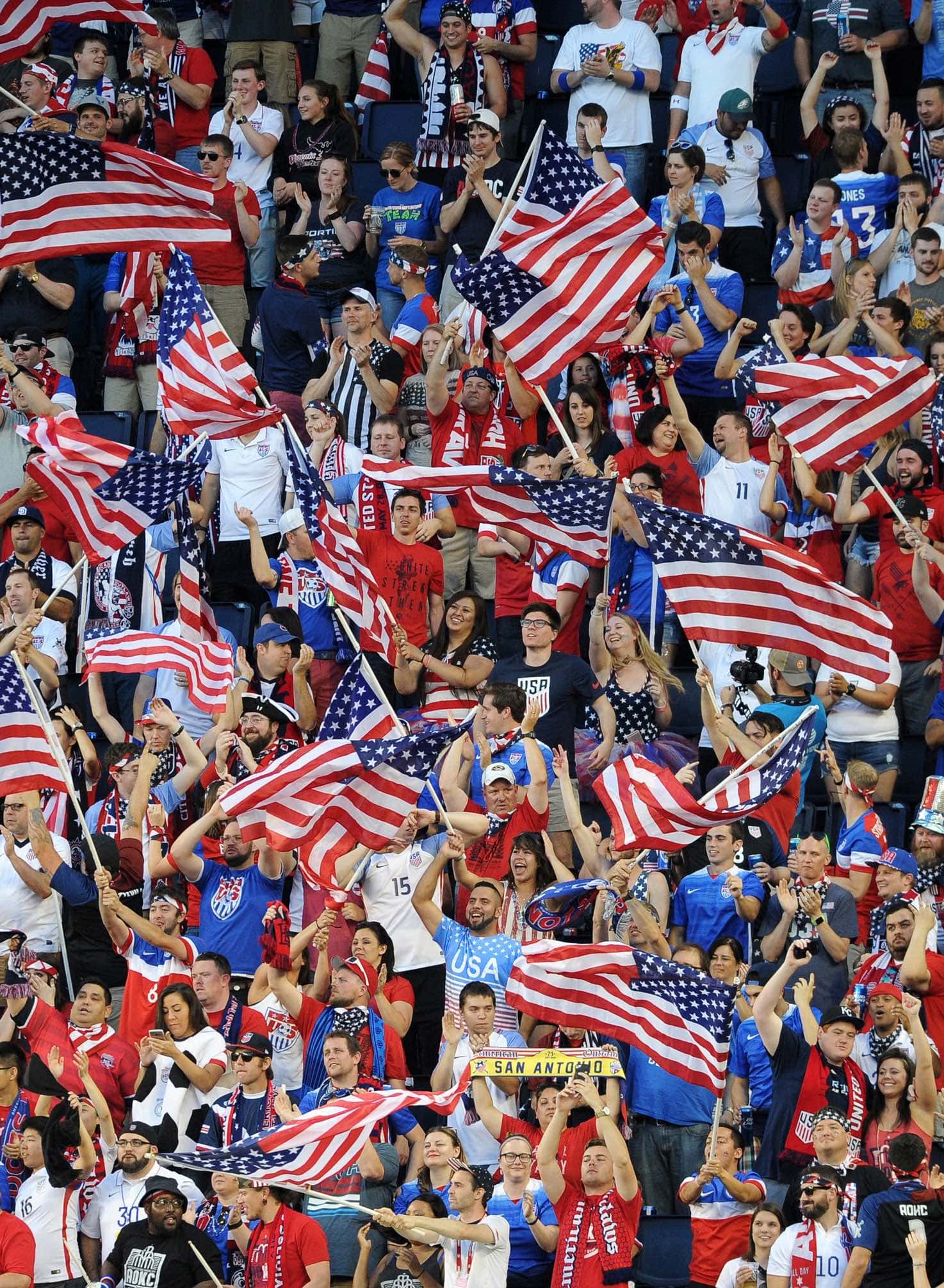 U.S. Soccer Fans In Stadium
