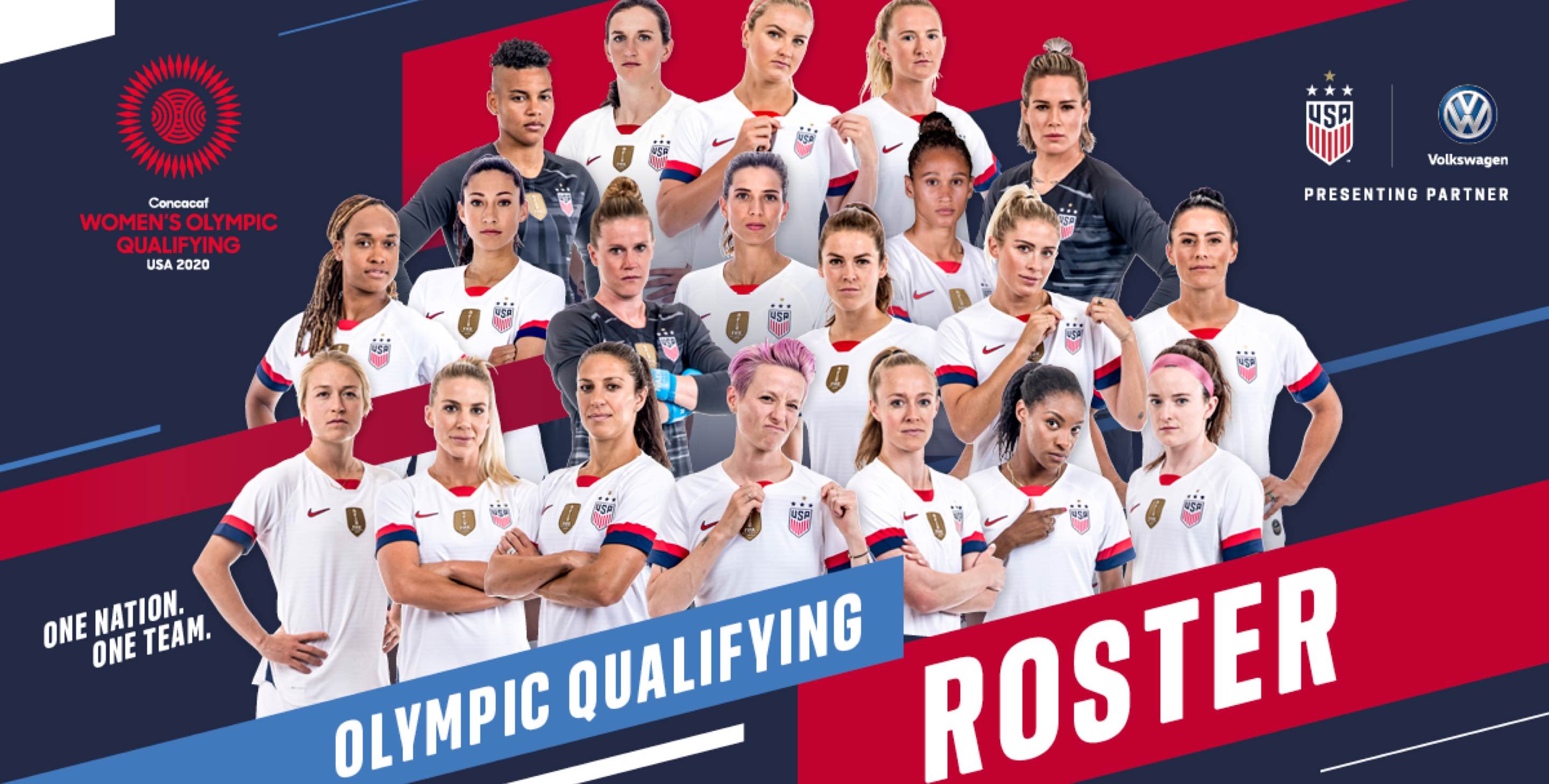 Uswnt Set For 2020 Concacaf Women S Olympic Qualifying Tournament As Andonovski Names 20 Player Roster