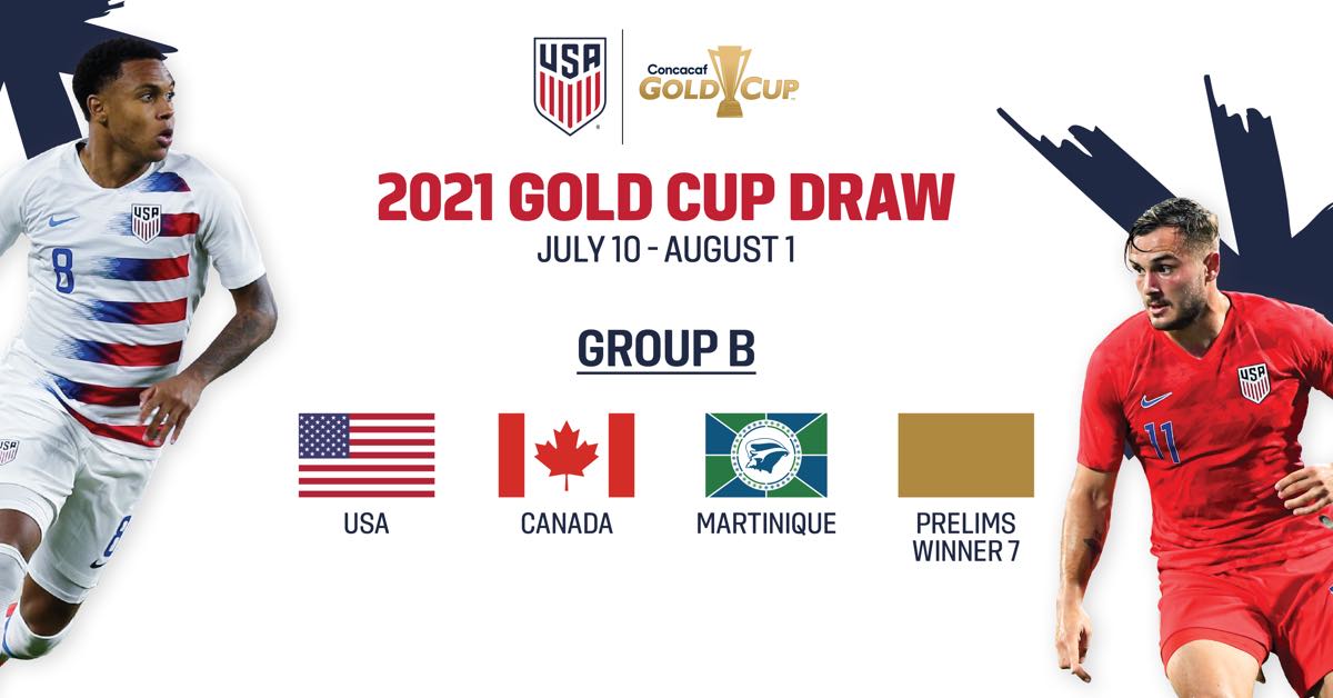 USMNT Will be Joined by Canada, Martinique and One Remaining Qualifier in Group B of 2021 ...