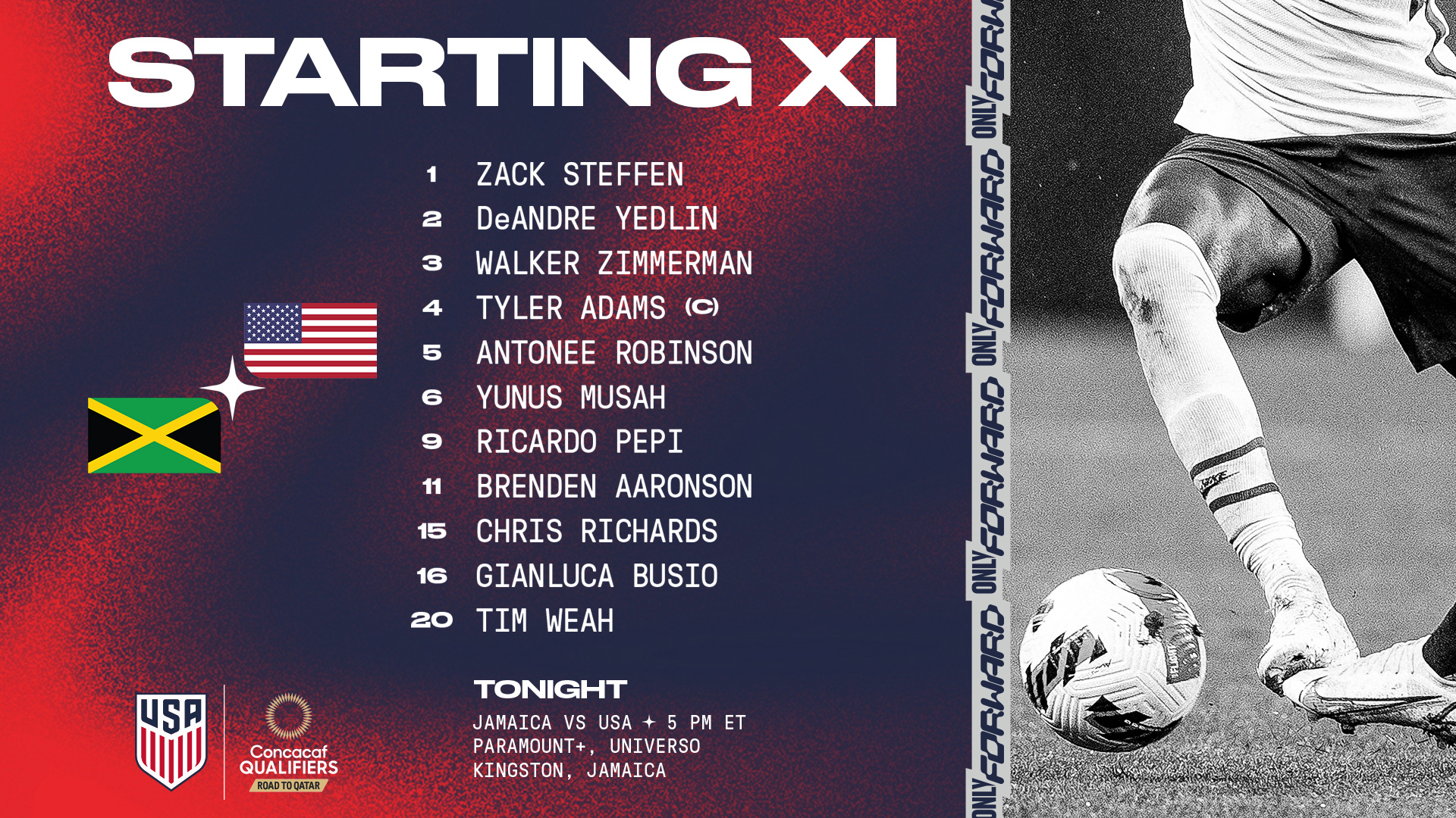 2022 Concacaf World Cup Qualifying USA Vs Jamaica Starting XI   Mnt Wcq Startingxi Twfb (1).ashx