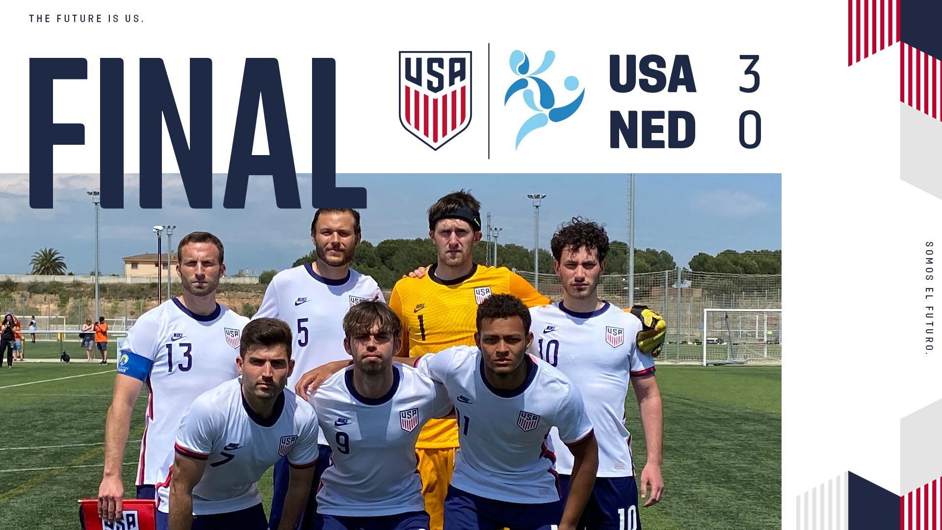 Het Amerikaanse nationale team van Para Men versloeg Nederland met 3-0 in de halve finales van de IFCPF World Cup