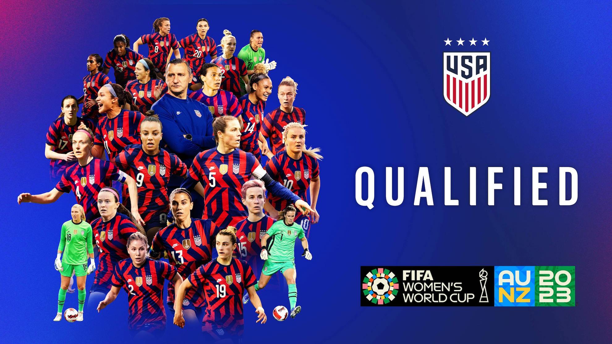 U.S. Women’s National Team Qualifies for 2023 FIFA Women’s World Cup in Australia and New Zealand