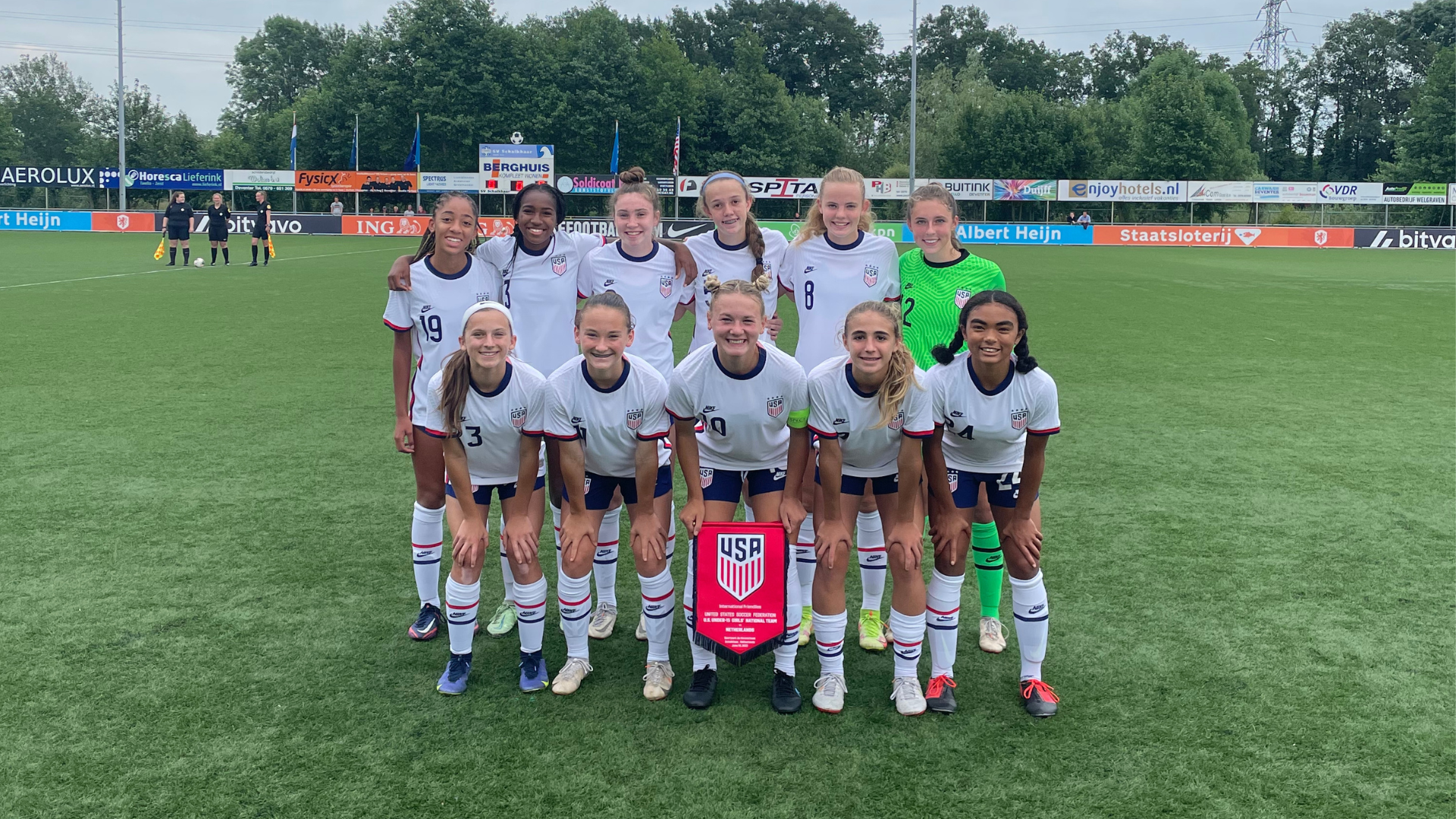 US U-15 WYNT versloeg gastland Nederland met 3-0 in de eerste wedstrijd van een Europese tour van twee wedstrijden
