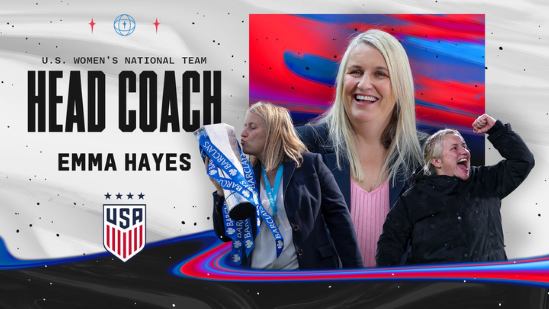 Emma Hayes ha sido nombrada nueva entrenadora de la selección nacional femenina de Estados Unidos.