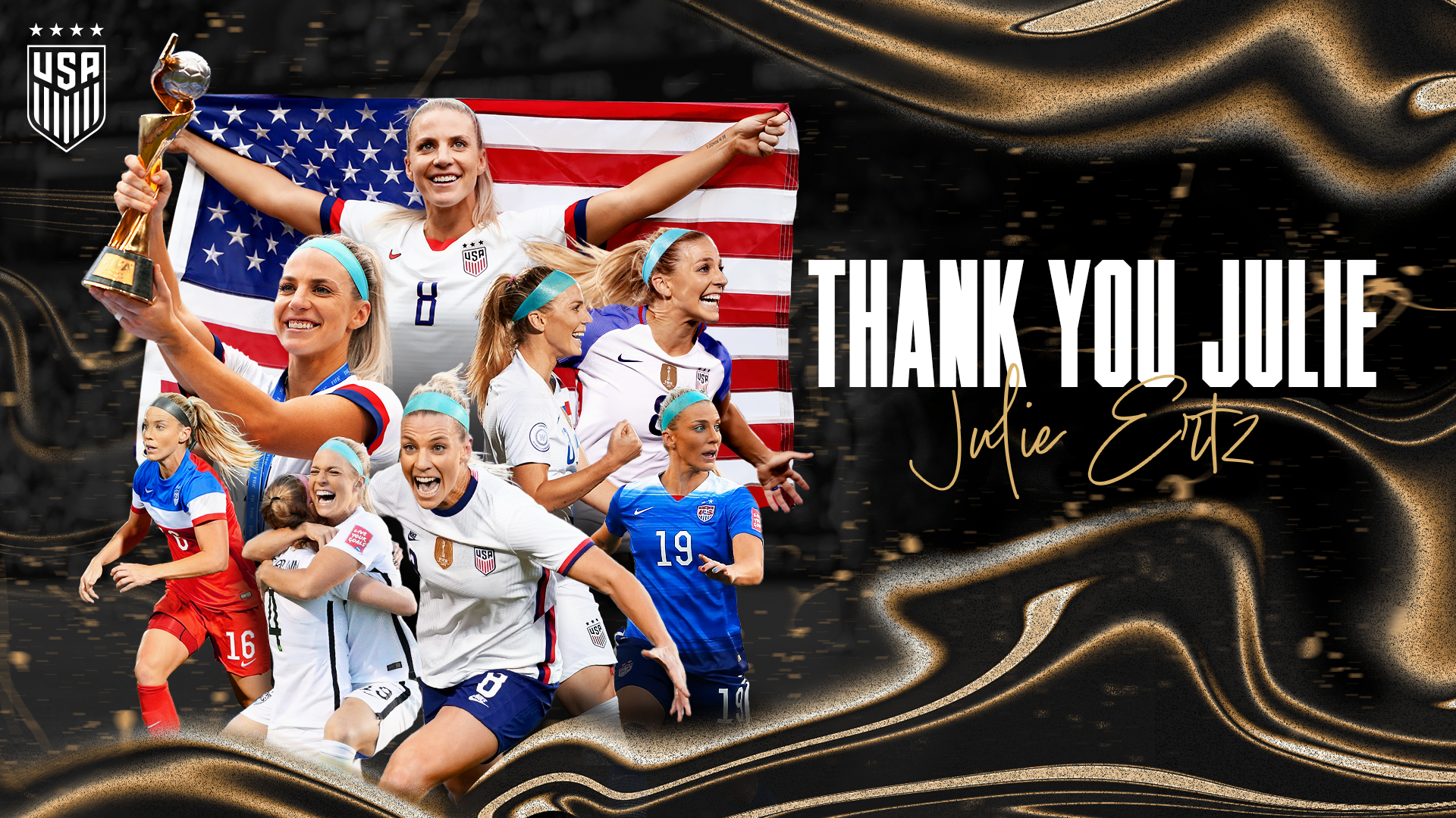 Two-time World Cup champion Julie Ertz announces her retirement from professional football