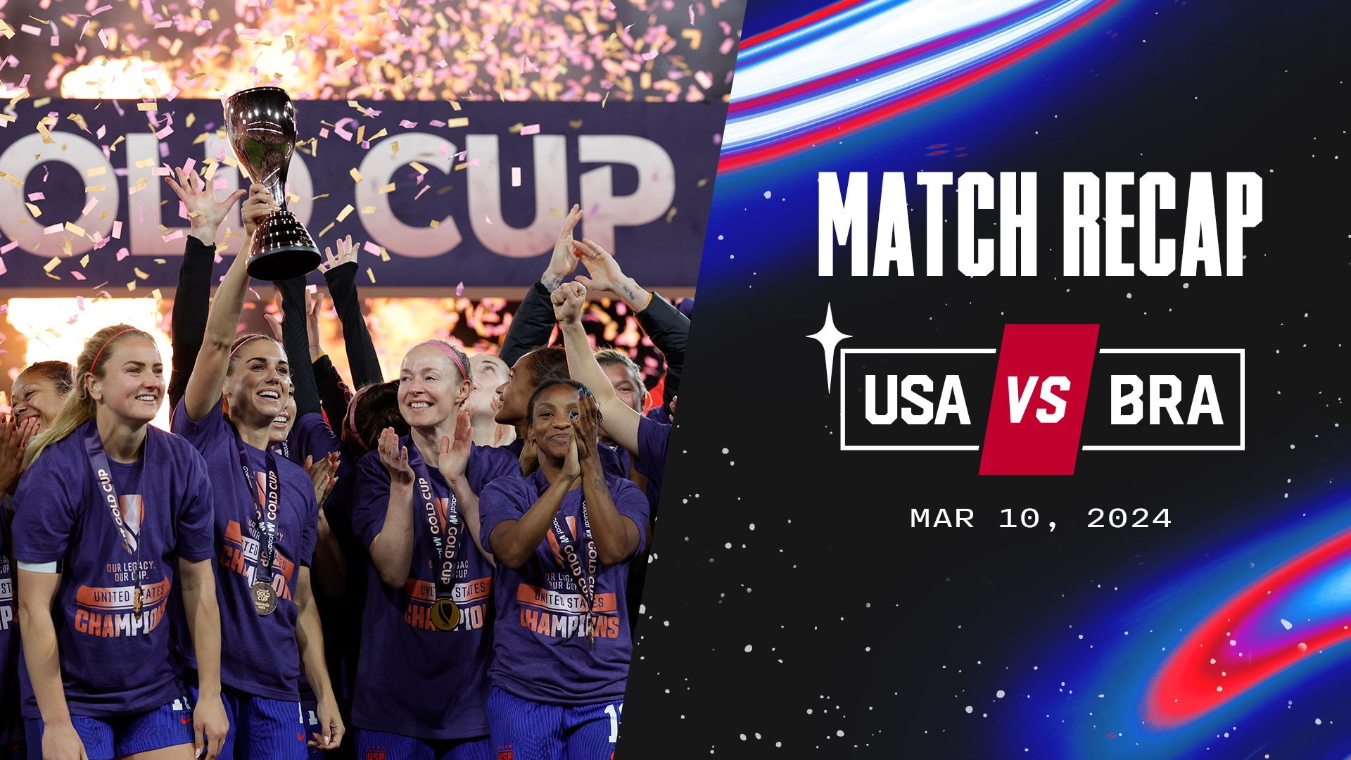 USWNT vs. Brazil Match Recap 2024 Concacaf W Gold Cup Final