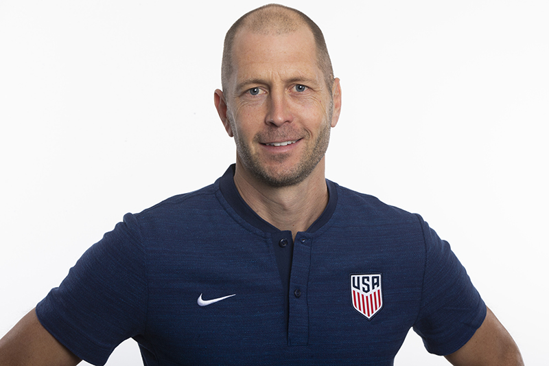 USMNT head coach Gregg Berhalter's shoe game is on point. 👏⚽️💧