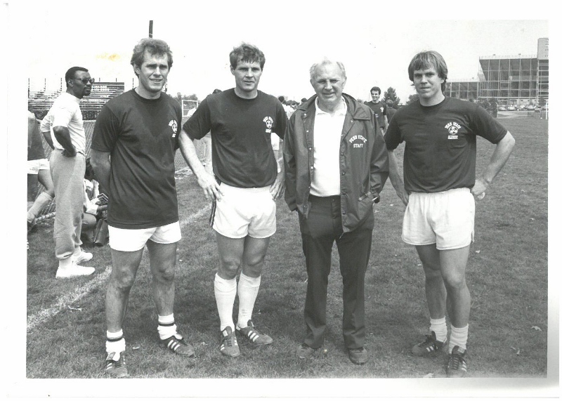 Walter Bahr with his sons Chris, Casey and Matthew