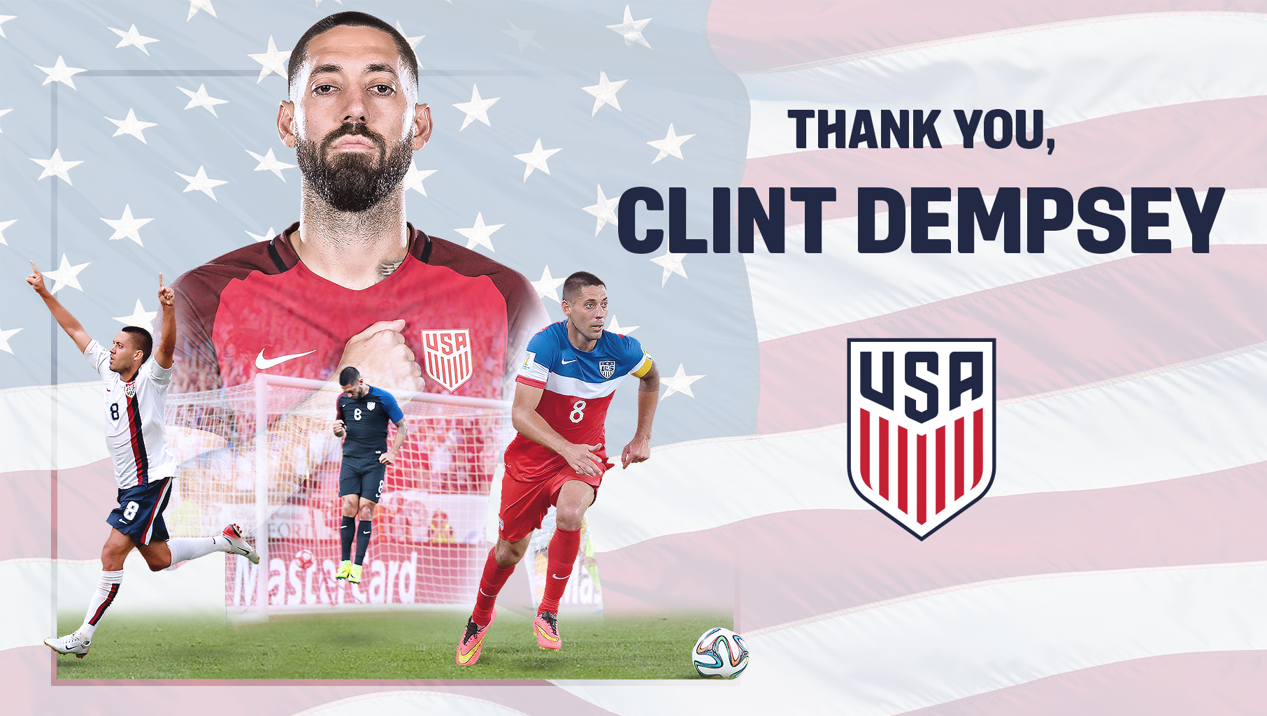 Legendary U.S. MNT Forward Clint Dempsey Announces Retirement