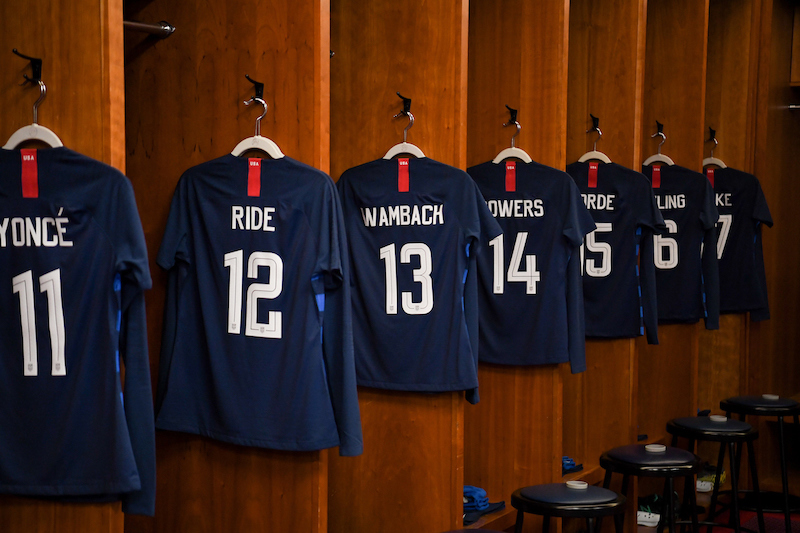 Names on Back of Jerseys at SheBelieves Cup